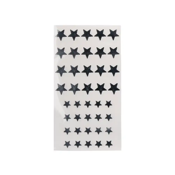 Liderpapel Gomets Autoadhesivos Estrellas Plateadas Surtidas Bolsa 5 Hojas 200 Unidades 3