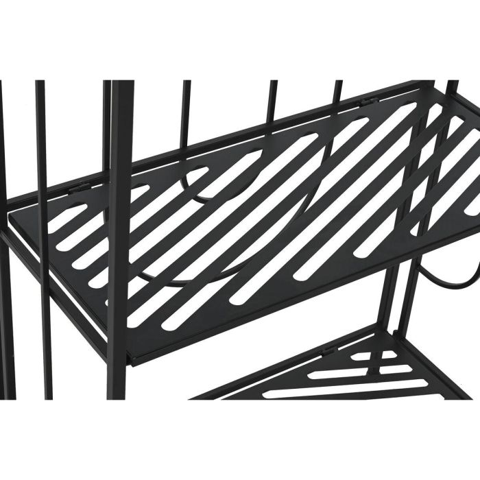 Estantería Home ESPRIT Negro Metal 60 x 27 x 160 cm 4 Estantería Home ESPRIT Negro Metal 60 x 27 x 160 cm 4