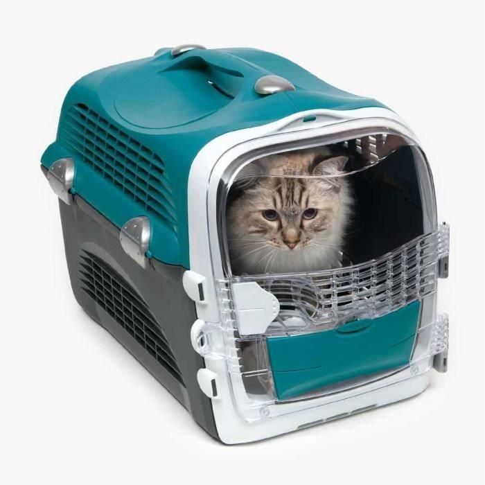 Jaula de transporte CAT IT Cabrio - Azul turquesa - Para gatos 1 Jaula de transporte CAT IT Cabrio - Azul turquesa - Para gatos 1