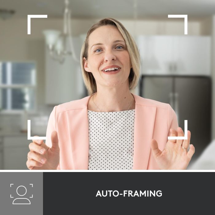 Logitech Webcam Brio 500 Rosa Full HD 1080p, 4 MP, Zoom Digital 4x, Enfoque Automático, USB-C 6