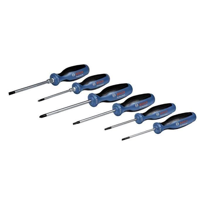 Bosch Professional BOS1706747104077 - Juego de 6 destornilladores planos 1 Bosch Professional BOS1706747104077 - Juego de 6 destornilladores planos 1