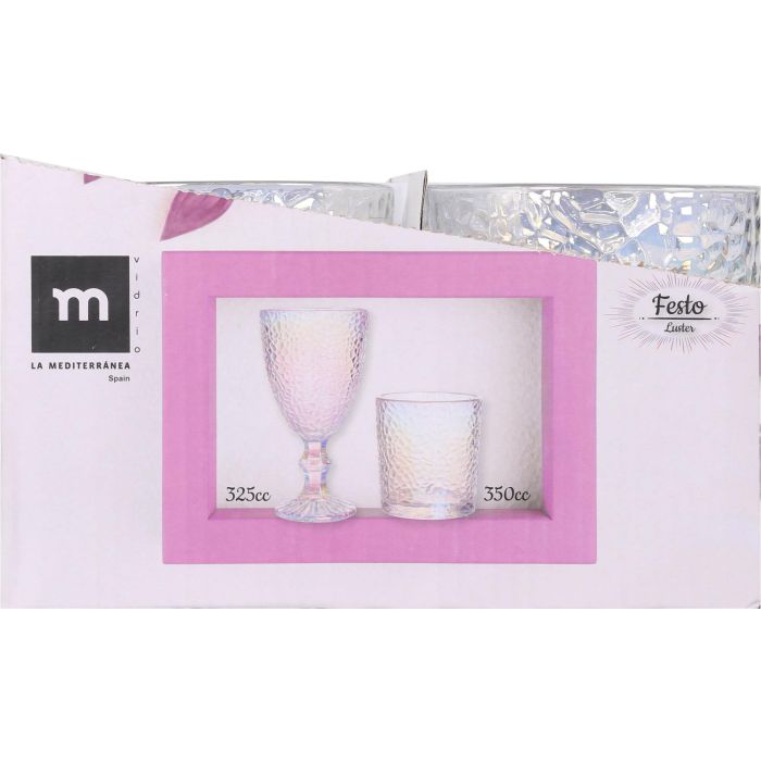 Vaso Festo Luster 350 cc - La Mediterranea (36 Unidades) 2 Vaso Festo Luster 350 cc - La Mediterranea (36 Unidades) 2