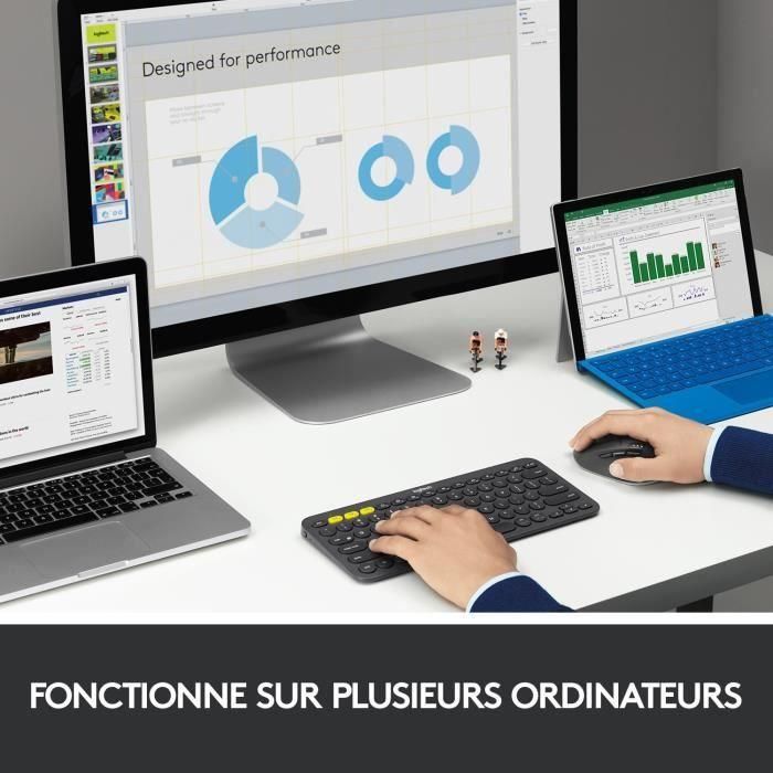 Logitech M720 Triathlon Ratón Inalámbrico Multidispositivo Easy-Switch Bluetooth y Unifying 1000 DPI 24 Meses Batería para Windows y Mac 4