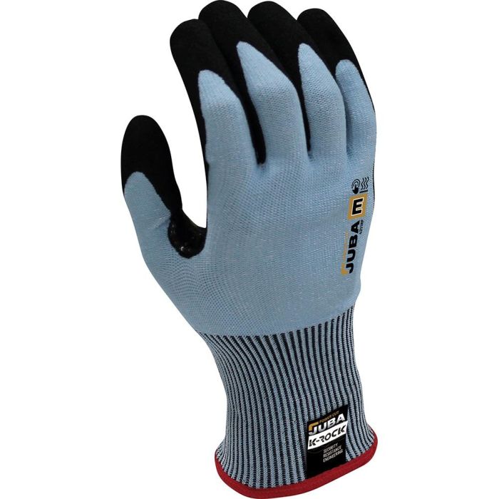 Juba Guante de Trabajo Táctil Fibra K-Rock Nitrilo Foam Arenoso Reforzado Corte E Talla 6 Azul/Negro 1 Juba Guante de Trabajo Táctil Fibra K-Rock Nitrilo Foam Arenoso Reforzado Corte E Talla 6 Azul/Negro 1