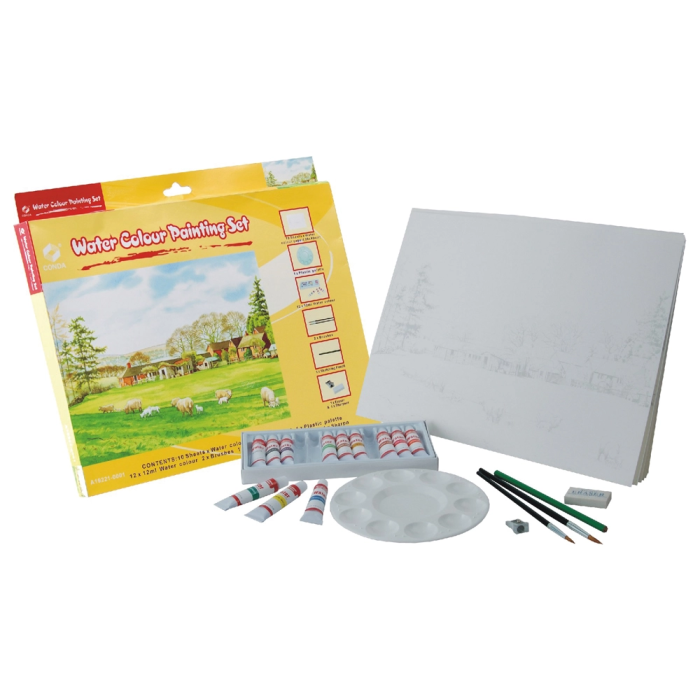 Liderpapel Set Acuarela Contiene 10 Laminas 27x38cm 12ml Tubos Pintura 2 Pinceles Paleta Perfilador Goma Sacapuntas 1 Liderpapel Set Acuarela Contiene 10 Laminas 27x38cm 12ml Tubos Pintura 2 Pinceles Paleta Perfilador Goma Sacapuntas 1