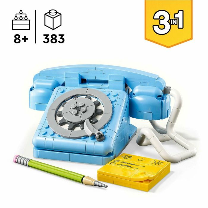 LEGO 31174 Creator 3 en 1 Teléfono Retro - Set de construcción para niños de 8 años en adelante 11 LEGO 31174 Creator 3 en 1 Teléfono Retro - Set de construcción para niños de 8 años en adelante 11