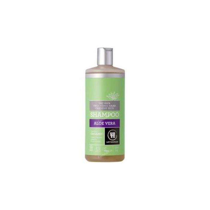 URTEKRAM Champú Aloe Vera Cabello Seco 500ml - Eco Vegan Cosmos Organic para nutrir y fortalecer
