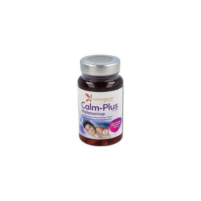 MUNDONATURAL Calm Plus Melatonina Liposomada 1.9mg - Ayuda a conciliar el sueño - 30 Cápsulas