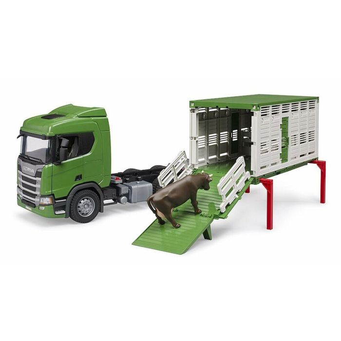 Transporte Ganado Con Buey Scania Super 560R 03548 Bruder 1 Transporte Ganado Con Buey Scania Super 560R 03548 Bruder 1