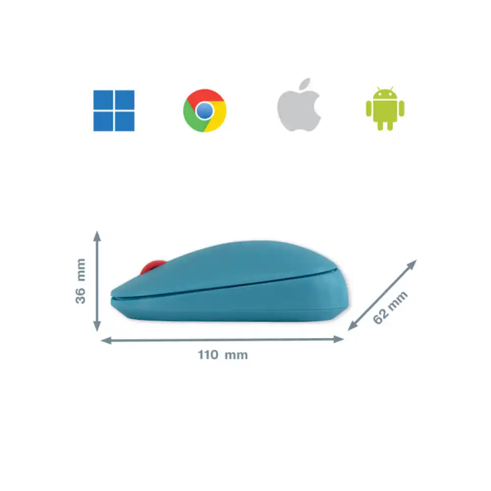 Raton Leitz Optico Inalambrico Dual Cosy Azul 7
