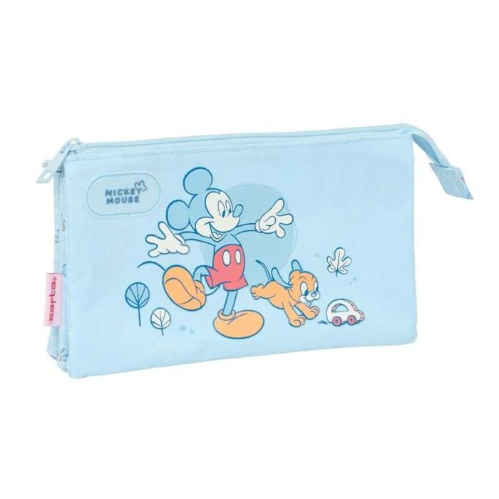 Bolso Escolar Portatodo Safta Triple Mickey Mouse Baby 120x220x30 mm Bolso Escolar Portatodo Safta Triple Mickey Mouse Baby 120x220x30 mm