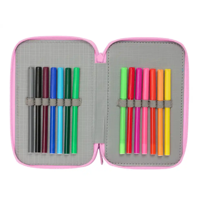 Safta Plumier Triple Gabby's Dollhouse 37 Piezas 12,5x19,5x5,5cm 5