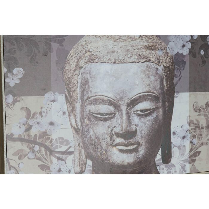 DKD Home Decor Tapa Contador Decorativa Oriental con Buda, de MDF Gris, 46,5 cm Ancho x 6 cm Profundo x 31 cm Alto, Pack de 2 Unidades 2