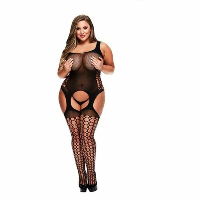 Bodystocking Con Tirantes Talla Grande Baci Lingerie 00421 (XL) 5 Bodystocking Con Tirantes Talla Grande Baci Lingerie 00421 (XL) 5