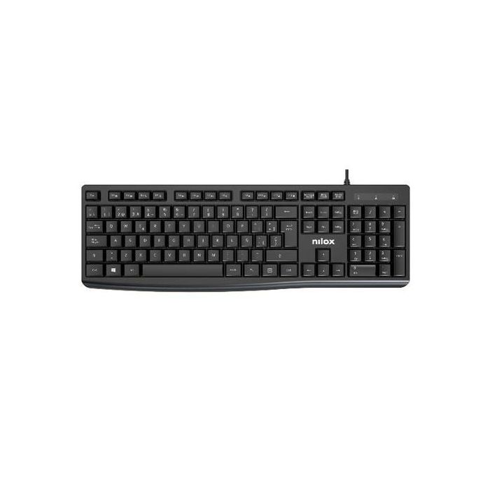 Nilox NXKBE000013 Teclado USB Negro Español con Teclas Multimedia
