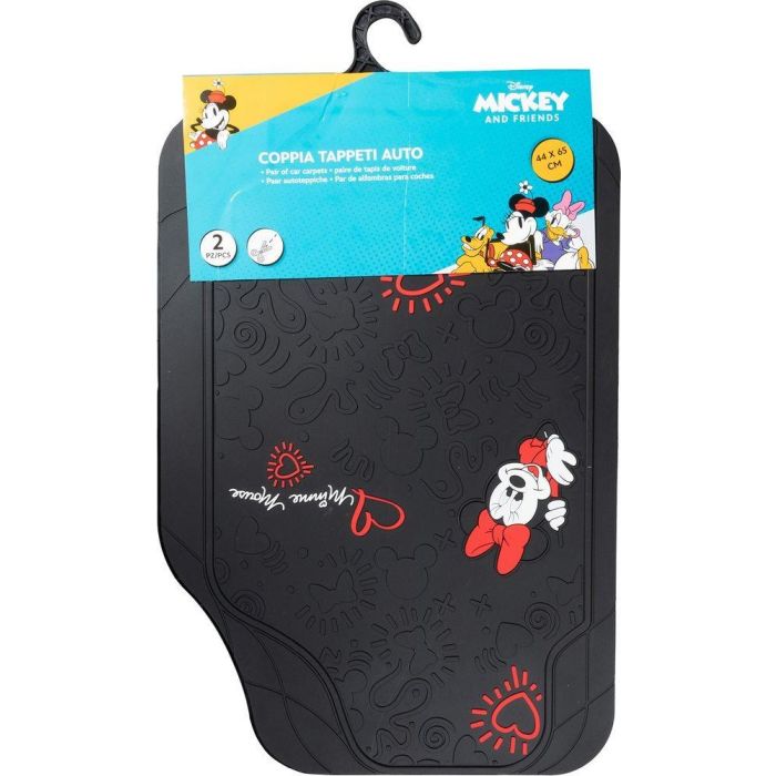 Disney Alfombrillas Minnie CZ10901 para Coche PVC Universal 44x65cm Dos Unidades 2