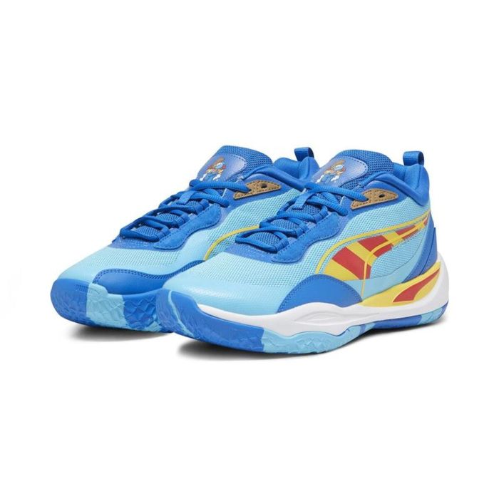 Zapatillas de Baloncesto para Adultos Puma THE SMURFS Playmaker Pro Azul claro 42.5 0 Zapatillas de Baloncesto para Adultos Puma THE SMURFS Playmaker Pro Azul claro 42.5 0