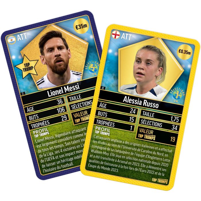 Top Trumps World Football Stars TOP 200 - Paquete de coleccionista - Juego de mesa - MOVIMIENTOS GANADORES - 1 o más jugadores - Edades 6+ 3