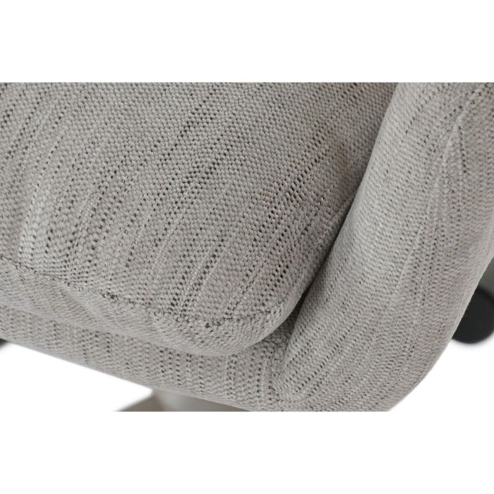 DKD Home Decor Silla de Oficina Giratoria Gris 65x88x60 cm con Ruedas de Poliéster y Metal 4 DKD Home Decor Silla de Oficina Giratoria Gris 65x88x60 cm con Ruedas de Poliéster y Metal 4