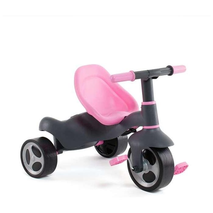Molto Urban Trike Triciclo Rosa con Palo, Cinturón, Bolsa y Rueda de Goma 98 cm 5