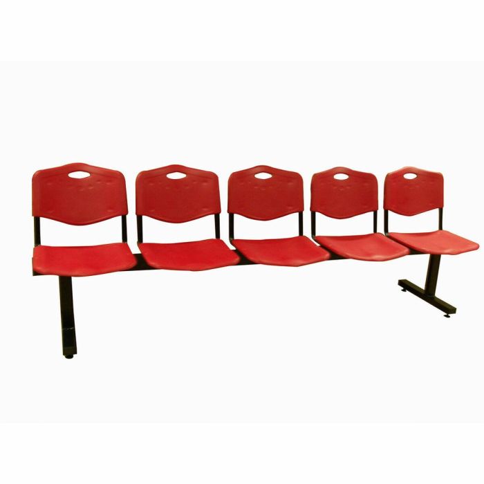 PIQUERAS Y CRESPO Bancada Iso plastic 5 plazas PVC color rojo ¡Ultimas unidades!!