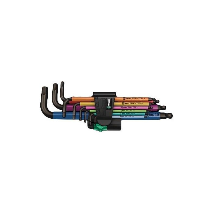 Wera 950/9 Hex-Plus Multicol 1 SB - Juego de llaves angulares Hex-Plus