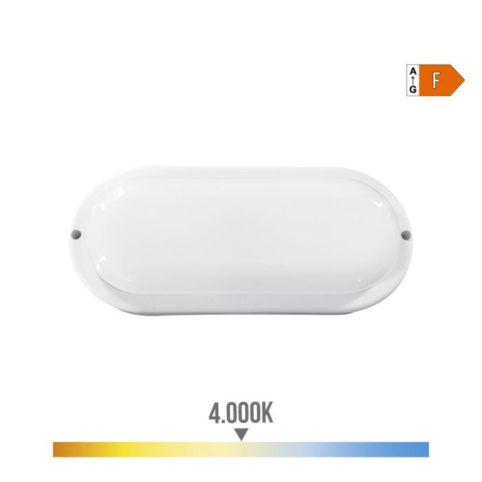 Aplique oval led 18w 1820lm 4.000k 10,2x4,5x23cm edm