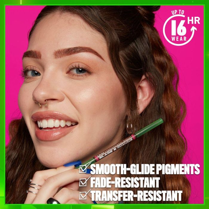 NYX PROFESSIONAL MAKE UP BLADE & SHADE NANO lápiz de cejas #11-Grey 1 NYX PROFESSIONAL MAKE UP BLADE & SHADE NANO lápiz de cejas #11-Grey 1