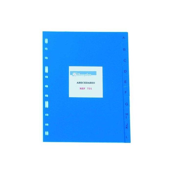 Indice Iberplas Pvc Alfabetico 4º 20 Pestañas 11 Taladros