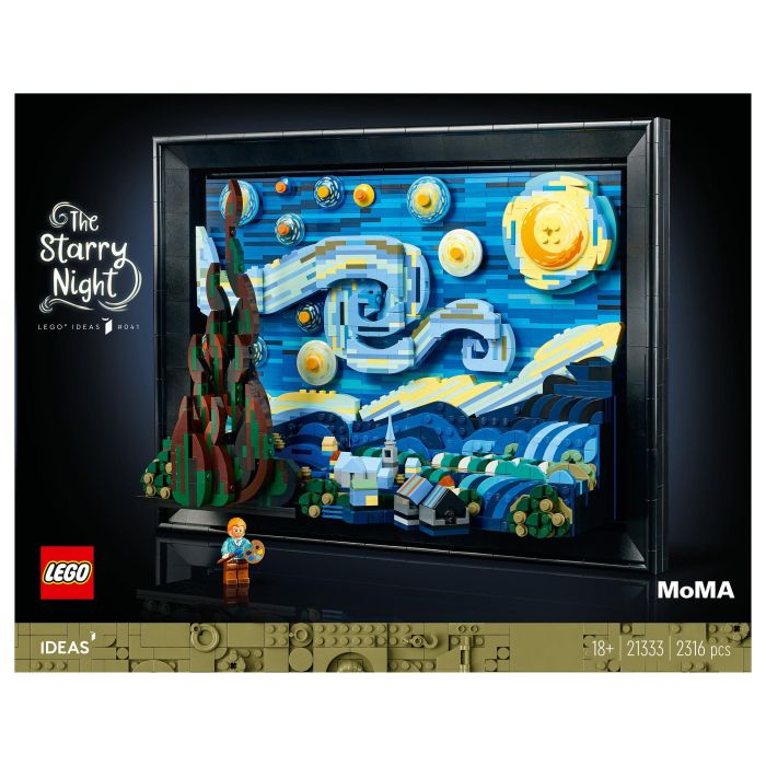 Lego Ideas 21333 Vincent Van Gogh - Lienzo de la Noche Estrellada Lámina Artística 3D - 2316 Piezas 3