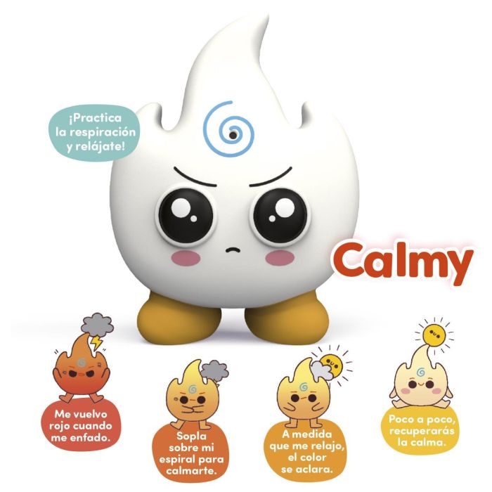 Diset Yo Aprendo Moodies Calmy 1120200309 - Juguete educativo para relajar a niños +3 años mediante respiración consciente y cambio de color, en español 2