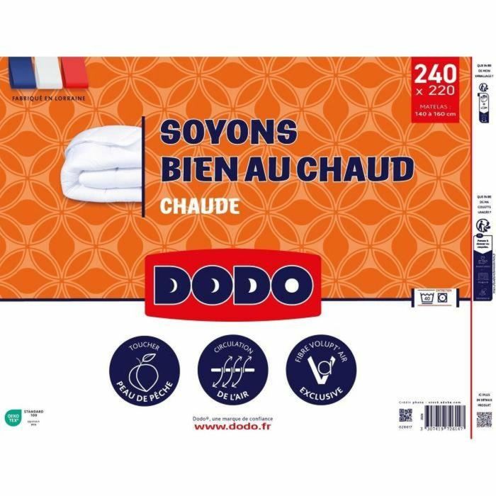 Dodo DOD3307419726147 Edredón Cálido Volupt'Air 220x240 cm 400 g/m² Blanco 1 Dodo DOD3307419726147 Edredón Cálido Volupt'Air 220x240 cm 400 g/m² Blanco 1