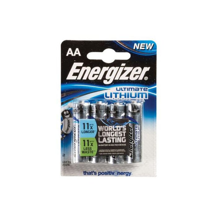 Energizer Ultimate Lithium Pila Litio Aa L91 Fr06 1,5 V - Blister 4 2