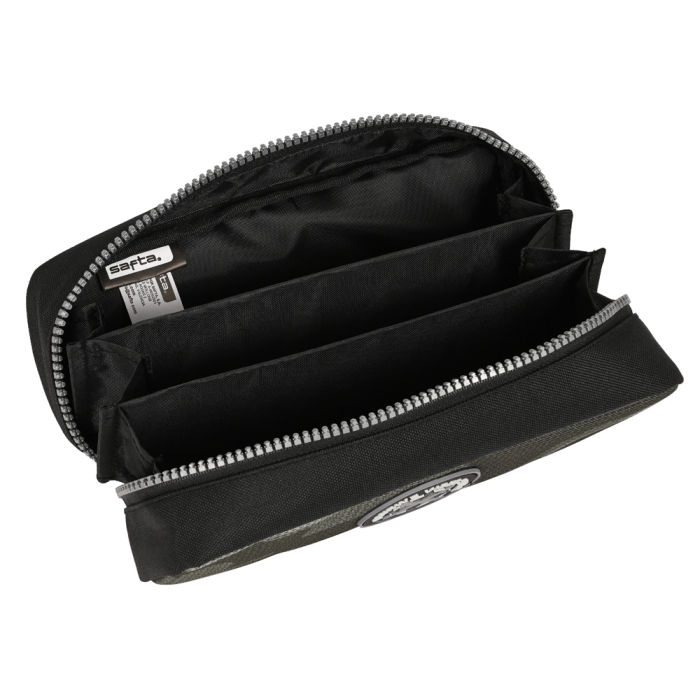 Estuche Escolar Safta Stone Negro 21 x 8 x 8 cm 3 Estuche Escolar Safta Stone Negro 21 x 8 x 8 cm 3