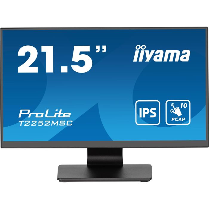 iiyama T2252MSC-B2 Monitor Táctil 21.5" Full HD IPS 1920x1080 5ms HDMI DP USB Altavoces Negro 1