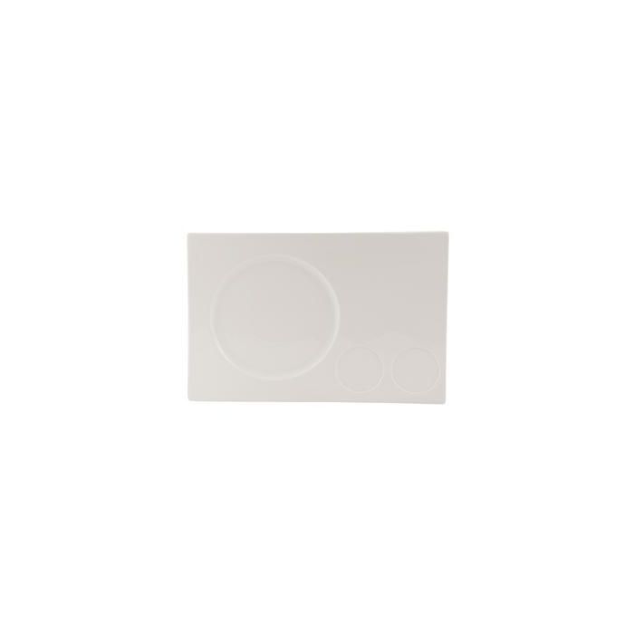 Noubon Plato Llano 2 Salsas 34X23 Cm (6 Unidades) Noubon Plato Llano 2 Salsas 34X23 Cm (6 Unidades)