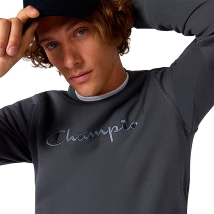 Sudadera sin Capucha Hombre Champion Icons Tonal Gris oscuro XS 2