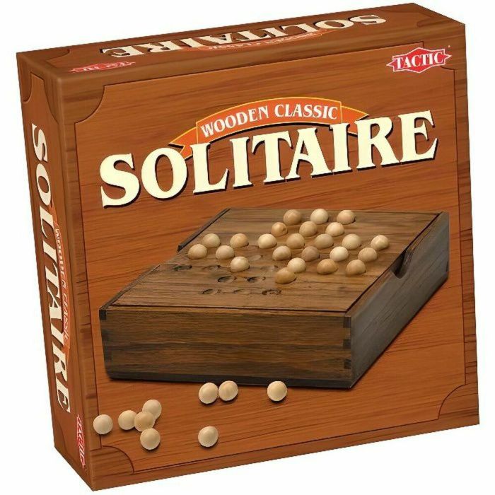 Tactic Solitario de Madera Clásico - Juego de Estrategia con 32 Bolas para Niños y Adultos (+7 años) 0 Tactic Solitario de Madera Clásico - Juego de Estrategia con 32 Bolas para Niños y Adultos (+7 años) 0