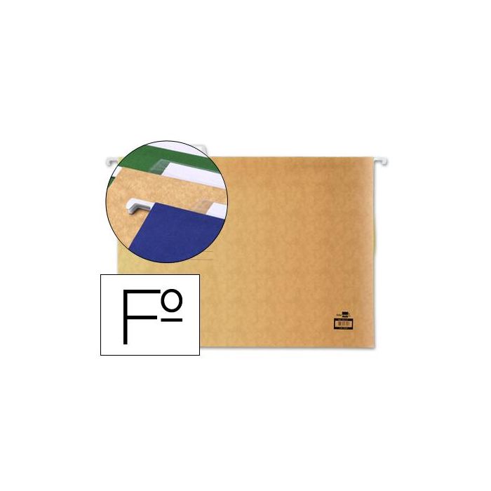 Carpeta Colgante Liderpapel Folio Kraft 10 unidades