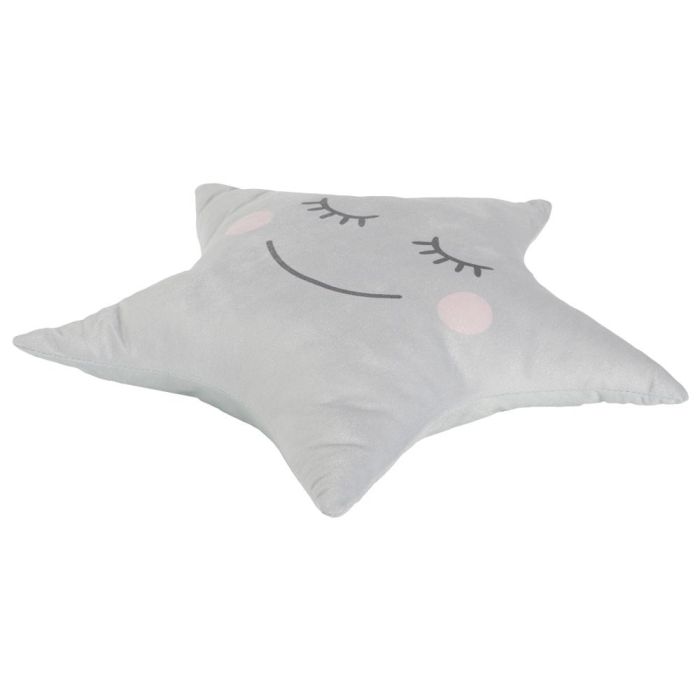 Home Deco Kids Cojín Estrella Gris para Decoración Infantil 44x37 cm 2