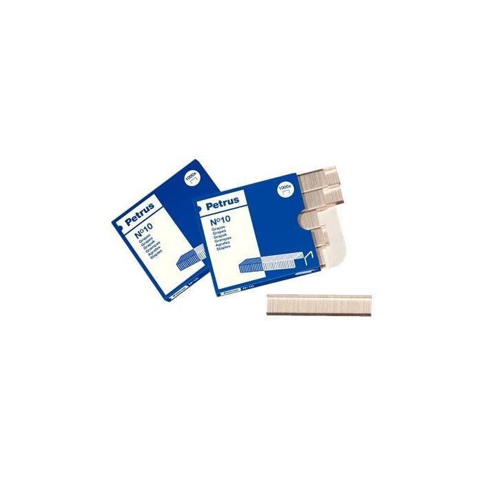Petrus Grapas Nº10 Cobreadas -Caja De 1000- Petrus Grapas Nº10 Cobreadas -Caja De 1000-