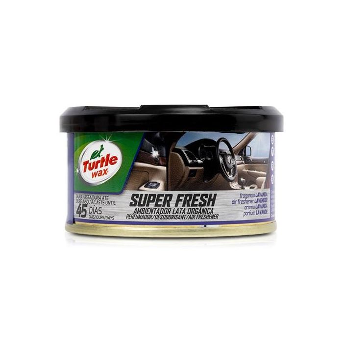 Ambientador para Coche Turtle Wax Super Fresh Lata Lavanda 1 Ambientador para Coche Turtle Wax Super Fresh Lata Lavanda 1