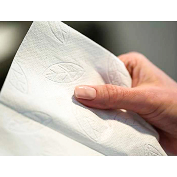 Tork H2 Toalla de Papel Secamanos Engarzada 2 Capas 21x32 cm Paquete 200 Unidades 2