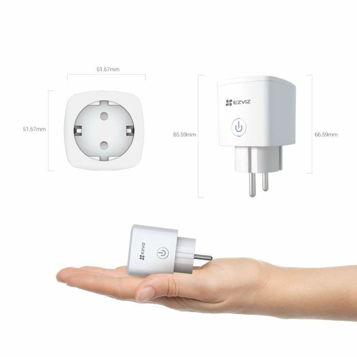 Enchufe Inteligente Ezviz T30-A Wi-Fi 220 V 220-240 V 33 Enchufe Inteligente Ezviz T30-A Wi-Fi 220 V 220-240 V 33