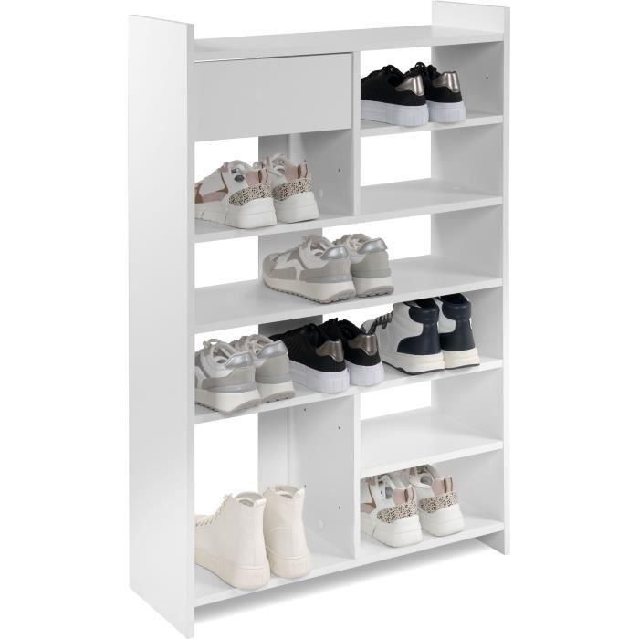 003773MACMUNSTER Zapatero MÜNSTER Blanco, capacidad 12 pares de zapatos, 71,5 x 25 x 109 cm 4 003773MACMUNSTER Zapatero MÜNSTER Blanco, capacidad 12 pares de zapatos, 71,5 x 25 x 109 cm 4