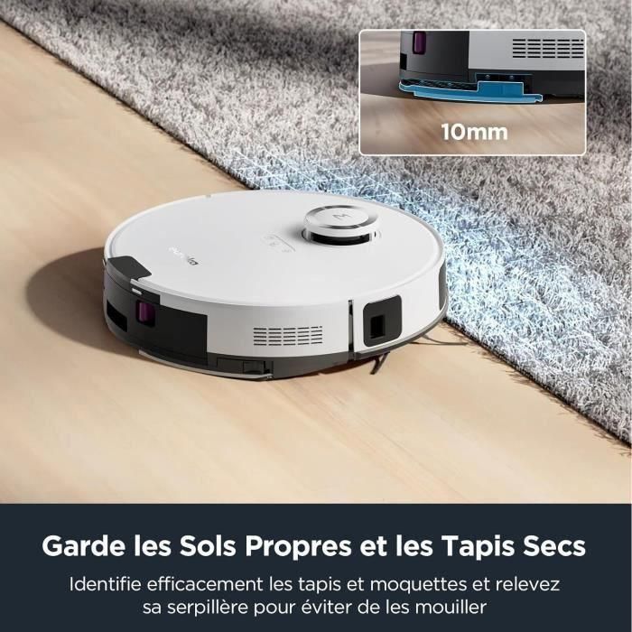 Aspiradora robot - EUREKA E10S Blanco - 4000 Pa - 180 min - 200 ml 4 Aspiradora robot - EUREKA E10S Blanco - 4000 Pa - 180 min - 200 ml 4