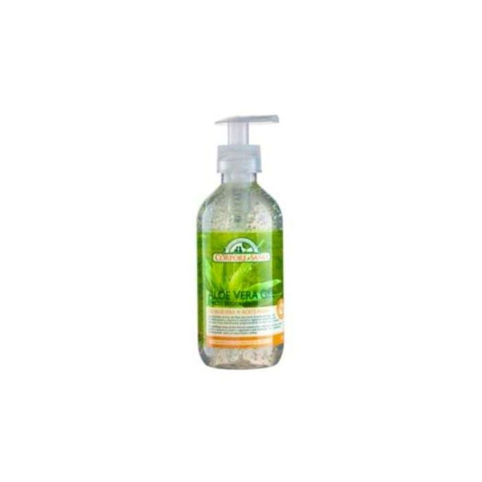 CORPORE SANO Aloe Vera Gel con Argán Bio 300ml - Hidratante y Emoliente, After Sun, Post-Afeitado y Depilación