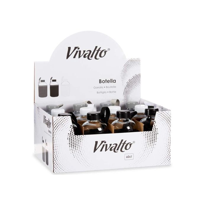 Botella de Cristal con Neopreno 600 ml - Pack de 3 - Varios Colores - Vivalto (24 Unidades) 2 Botella de Cristal con Neopreno 600 ml - Pack de 3 - Varios Colores - Vivalto (24 Unidades) 2