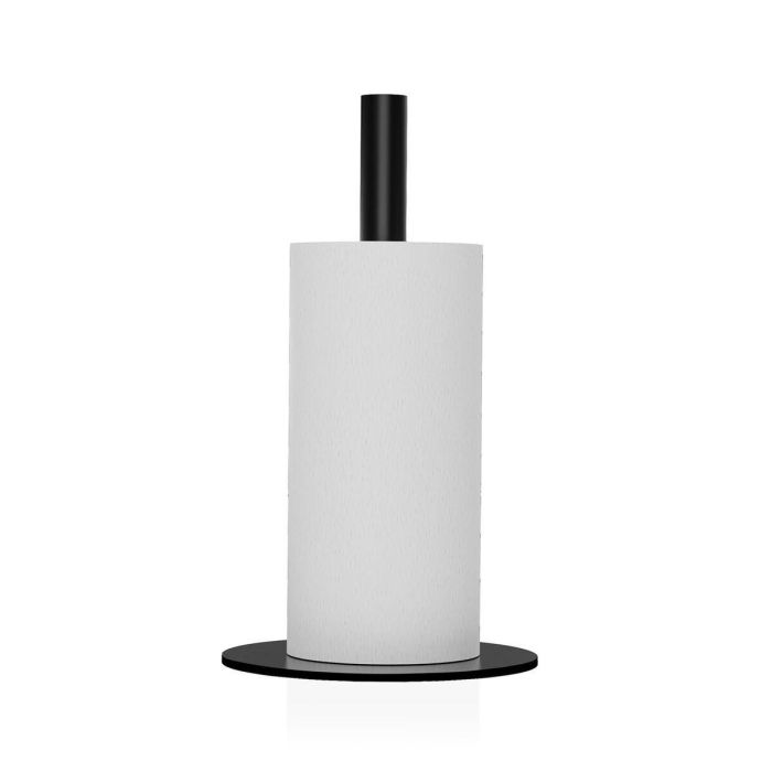 Portarrollo de Papel de Cocina Versa Negro Acero Inoxidable Acero Hierro Madera de caucho 17 x 31 x 17 cm 2 Portarrollo de Papel de Cocina Versa Negro Acero Inoxidable Acero Hierro Madera de caucho 17 x 31 x 17 cm 2