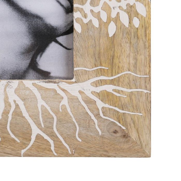 Portafotos Blanco-Natural 23 X 2 X 28 cm